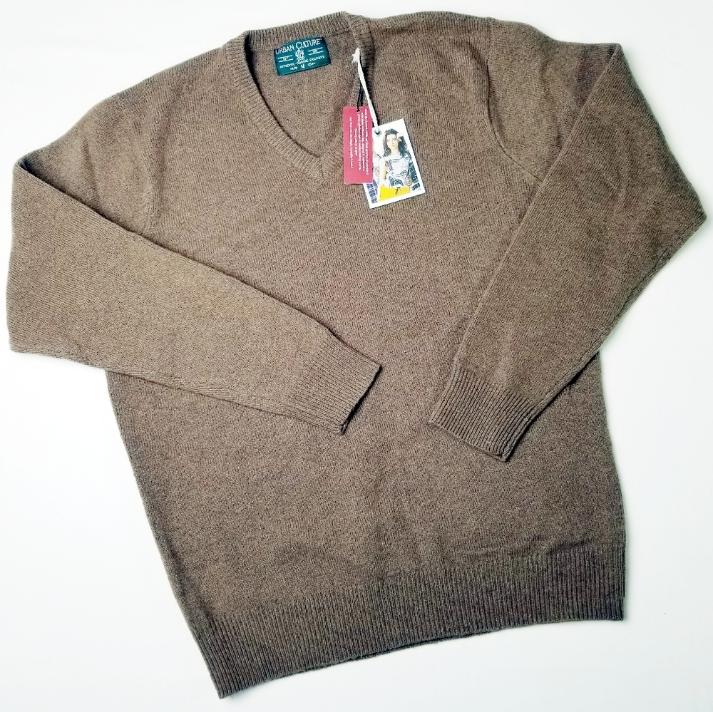 Urban Culture Wool Blend V-Neck Sweater M NWT